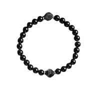 CWZZWS Pulseras Y Pulsera De Cuentas De Vidrio Elegante Acabado Pulido Unisex para Cualquier Ocasión Pendientes Grandes