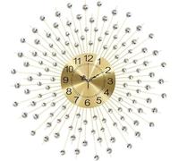 CWZZWS Reloj Silent Art Round, Silver Mute, Modern Minimalist Home Big Clock, Decoración de la Pared del Dormitorio Reloj Silent Wall Decor Rechan