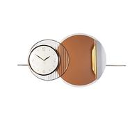 CWZZWS Relojes de Pared Decorativos Reloj de Pared Lujo Gran Reloj Decorativo para la Sala de Estar Fondo de Pared Creativa Mundial Mundial Reloj cómo Colgante de Pared