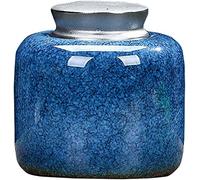 CWZZWS Urnas Urnas para Cenizas Urnas para Cenizas Funerales de cerámica Adulta Las latas de Cenizas para preservar la dignidad y el Recuerdo de Sus Seres Queridos (Azul 2#)