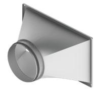 CX3010 - Pieza de transición para conductos de rectangular a redondo DN 200 mm - A11058476 de Exhausto