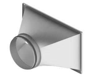 CX3040/CX3050 - 4 x transiciones de conducto de rectangular a redondo DN 400 mm - A11058479 de Exhausto