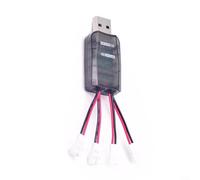 CX405 USB de 4 canales para cargador para 1S para lipo LiHV para batería, conmutación de voltaje dual con estado LED, para helicópteros RC Drones
