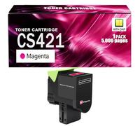 CX421 Cartucho de tóner Compatible con Chip Compatible para Lexmark CS421dn CS521dn CS622de CX421adn CX522ade CX622de CX625adhe CX625ade Impresoras