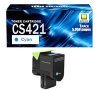 CX421 Cartucho de tóner Compatible con Chip Compatible para Lexmark CS421dn CS521dn CS622de CX421adn CX522ade CX622de CX625adhe CX625ade Impresoras