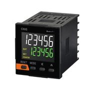 CX6S-1P4 Contador/Temporizador, 48 x 48 mm de Ancho, 6 dígitos, LCD, 1 preajuste, Entrada PNP o NPN, Ajuste de Valor de preescala, relé SPDT (1c) 250 V CA 3 A(NPN Input)