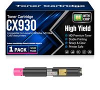 CX930 Negro Cian Amarillo Magenta Cartuchos de tóner Compatibles 85D0HK0 85D0HCO 85D0HMO 85D0HY0 Tóner para Lexmark Impresoras CX930DSE CX931DSE CX931DTSE con Chip
