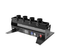CXCUNAJG Máquina de Confeti Profesional, Lanzador de Confeti DMX Control Remoto Soplador de Confeti LED con 4 Cabezales para Conciertos, Fiestas y Eventos Especiales