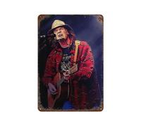 CXEEUDFFN Póster de la superestrella de Neil Young Creator para decoración de pared, póster de metal moderno para decoración de bar, 30 x 20 cm