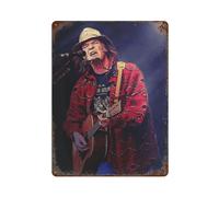 CXEEUDFFN Póster de la superestrella de Neil Young Creator para decoración de pared, póster de metal moderno, decoración de bar, 40 x 30 cm