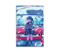 CXEEUDFFN Póster decorativo de chica animada de burbujas subacuáticas, póster de pared e imagen artística moderna para decoración de dormitorio familiar, 16 x 24 pulgadas (40 x 60 cm)