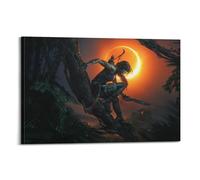 CXEEUDFFN Póster decorativo de Tomb Raider Game, lienzo decorativo para pared e imagen artística moderna para decoración de dormitorio familiar, 16 x 24 pulgadas (40 x 60 cm)