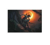 CXEEUDFFN Póster decorativo de Tomb Raider Game, lienzo decorativo para pared e imagen artística moderna para decoración de dormitorio familiar, 16 x 24 pulgadas (40 x 60 cm)