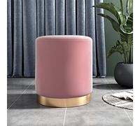 CXEGCCUF Reposapiés de Terciopelo, Taburete Acolchado con Base de Madera Estable, cómoda Silla otomana para Dormitorio, Sala de Estar, tocador, C