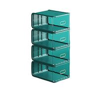 CXEGCCUF Zapateros Paquete de 4 Cajas de Almacenamiento de Zapatos, Cajas de Zapatos Transparentes apilables para Armario, Soporte para Zapatos Que Ahorra Espacio, Organizador de Zapatos pa
