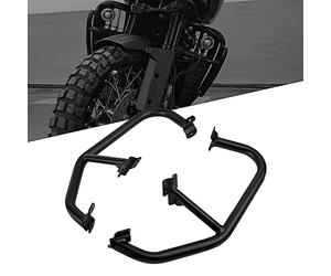CXEPI Motocicleta Defensa protector Motor Crash Bars Bumper Buffer Marco de Protección Compatible con PAN AMERICA 1250 RA1250 S ADV 2020 2021 2022,Negro