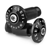 CXEPI Tapa del Extremo del Manillar Universal,Topes de Manillar Moto Manillar Perillas Aluminio Ajustar Agarres de 7/8 "con 3 Adaptadores de Tamaño