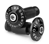CXEPI Terminales manillar universal - para manillares de Ø22 mm (7/8") (exterior) - Contrapesos para moto MTB Bicicleta, Negro