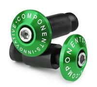 CXEPI Terminales manillar universal - para manillares de Ø22 mm (7/8") (exterior) - Contrapesos para moto MTB Bicicleta, verde
