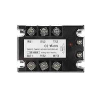 CXFCIHFT Módulo de relé de Estado sólido de CA con Control de CC trifásico, 10 A, 25 A, 40 A, 60 A, 80 A, 100 A, 120 A, 150/200 A, SSR, 5-32 V CC a 24-480 V CA, disipador de Calor(TSR-100DA)