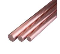 CXGBQSJ Barra Redonda de Cobre Macizo 100mm Cobre T2 Puro 99,9%, para Bricolaje, Electricidad, Manualidades y Trabajos en Metal,25mm