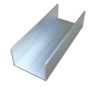 CXGBQSJ Perfil en U de Aluminio de Alta Resistencia, Barra Extrusionada en Aleación para Maquinado CNC, Modificaciones Automotrices y Refuerzo Estructural,80 * 40 * 3 * 74mm