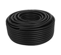 CXGBQSJ Tubo Corrugado Ignífugo PP 5m Negro Flexible para Gestión de Cables, Cableado Automotriz, HVAC y Protección Eléctrica Industrial,Opening 7.5 * 5.5mm/5m