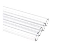 CXGBQSJ Tubo Rígido de PVC Transparente 1 m Tubo Plástico Duradero de Superficie Lisa para Sistemas de Agua Acuarios y Riego de Jardín,17x2mm
