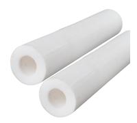 CXGBQSJ Tubos de Plástico Técnico Pom, Pack de 2 Barras Huecas de 500mm, Material de Acetal de Alta Resistencia para Torno y Bricolaje DIY,20mm*15mm