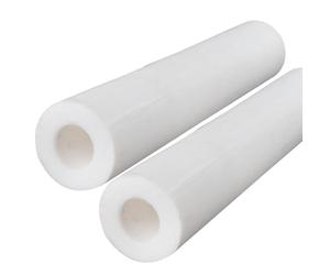CXGBQSJ Tubos de Plástico Técnico Pom, Pack de 2 Barras Huecas de 500mm, Material de Acetal de Alta Resistencia para Torno y Bricolaje DIY,18mm*12mm
