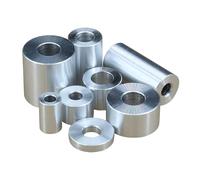 Cxiang-Arandelas Planas Diameter 30mm M10 M12 M14 M16 M18 M20 Aluminum Bushing Washer Gasket Round Hollow No Thread Standoff Spacer, Corrosión y duradero(D30xd20.2xH,H22(2pcs))
