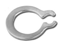 Cxiang-Arandelas Planas M3- M8 Gourd Type Washer 304 Stainless Steel C-type Elastic Ring External Circlip, 50Pcs, Corrosión y duradero(M6)