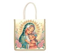 CXINLky Bolsa de pintura de diamante para manualidades, bolsa de transporte de gran capacidad, bolsa organizadora, bolsa de tela, 02-Nuestra Señora