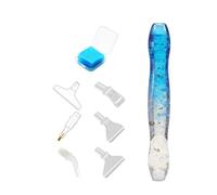 CXINLky Juego de 13 bolígrafos para pintura de diamantes, accesorios de pintura de diamante, con 6 puntas de bolígrafo y 6 adhesivos para taladrar, para pintura de diamantes, bordado, herramientas de