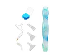 CXINLky Juego de 13 bolígrafos para pintura de diamantes, accesorios de pintura de diamante, con 6 puntas de bolígrafo y 6 adhesivos para taladrar, para pintura de diamantes, bordado, herramientas de