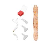 CXINLky Juego de 13 bolígrafos para pintura de diamantes, accesorios de pintura de diamante, con 6 puntas de bolígrafo y 6 adhesivos para taladrar, para pintura de diamantes, bordado, herramientas de