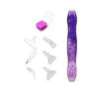 CXINLky Juego de 13 bolígrafos para pintura de diamantes, accesorios de pintura de diamante, con 6 puntas de bolígrafo y 6 adhesivos para taladrar, para pintura de diamantes, bordado, herramientas de