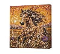 CXINLky Perlas Art Painting Set Navidad Animal Imagen de perlas-06 Caballo