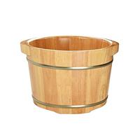 CXJC Barril para remojar los pies, aroma amaderado natural, madera para el hogar, barril de baño de pies, verde natural engrosa, cuenca para remojar los pies, alivia la fatiga y mejora el sueño (26