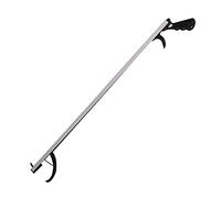 CXJC Recogedor de arena de 3.5 pulgadas de apertura máxima estructura de aluminio y plástico de brazo largo pinza de recogida herramienta de alcance ligero extensor pinza ayuda