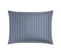 CXL by Christian Lacroix - Juego de 1 almohada rectangular con memoria de forma + 1 funda de almohada - 50 x 70 cm - Ropa de cama de satén de algodón - Lavable a máquina a 40 °C - Rayas tejidas, color