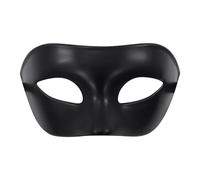 CXNXFD Máscara negra simple retro de media cara para hombres y mujeres, máscara de Venecia, carnaval, cosplay, disfraces, disfraces, accesorios