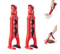 Cxqbsmy Pinzas de cocina de silicona, pinzas de cocina 3 en 1 resistentes al calor, pinzas para cocinar, con una fuerte abrazadera de goma antiadherente para cocinar y abrir tapas de botellas.