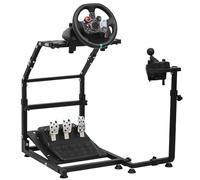 CXRCY Soporte para volante de carreras compatible con Logitech G920 G29 G25 G27, simulador de conducción profesional para juegos de altura ajustable, rueda y pedales no incluidos