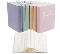CXRYLZ-FUR 6PCS Libreta Pequeña, A7 Cuadernos Bloc de Notas de Bolsillo, Mini Journal Smile Pocket Notebook Diary para Viajes Escolares Regalo de Oficina, 100 Hojas 8x10cm