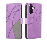 CXTCASE Funda Cartera para Samsung Galaxy A37 5G, FuncióN Kickstand Cubre, Funda para Samsung Galaxy A37 5G, Funda Movil Carcasa PU Cuero, Púrpura