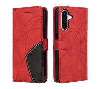 CXTCASE Funda Cartera para Samsung Galaxy A37 5G, FuncióN Kickstand Cubre, Funda para Samsung Galaxy A37 5G, Funda Movil Carcasa PU Cuero, Rojo