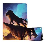 CXTcase Funda para iPad 9.7 / iPad Air 2 / iPad Air Folio TPU+PU Función de Soporte Ultra Slim Protectora Smart Cover Tableta Carcasa iPad 9.7 2018/2017 6a/5a Gen, León