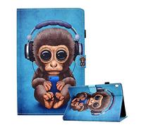 CXTcase Funda para Lenovo Tab M10 10.1 2019 TB-X505L/TB-X505F/TB-X605L/TB-X605F Folio TPU+PU Función de Soporte Protectora Smart Cover Tableta Carcasa Lenovo Tab M10 10.1 2019, Mono