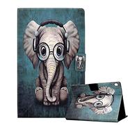 CXTcase Funda para Lenovo Tab M10 10.1 2019 TB-X505L/TB-X505F/TB-X605L/TB-X605F Folio TPU+PU Función de Soporte Protectora Smart Cover Tableta Carcasa Lenovo Tab M10 10.1 2019, Elefante